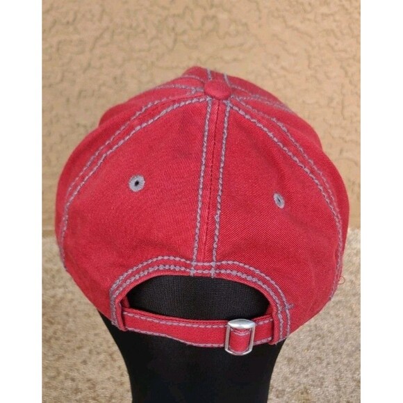 Barrett Jackson Men's Hat Cap Red Adjustable Embroidered Logo - Picture 3 of 7